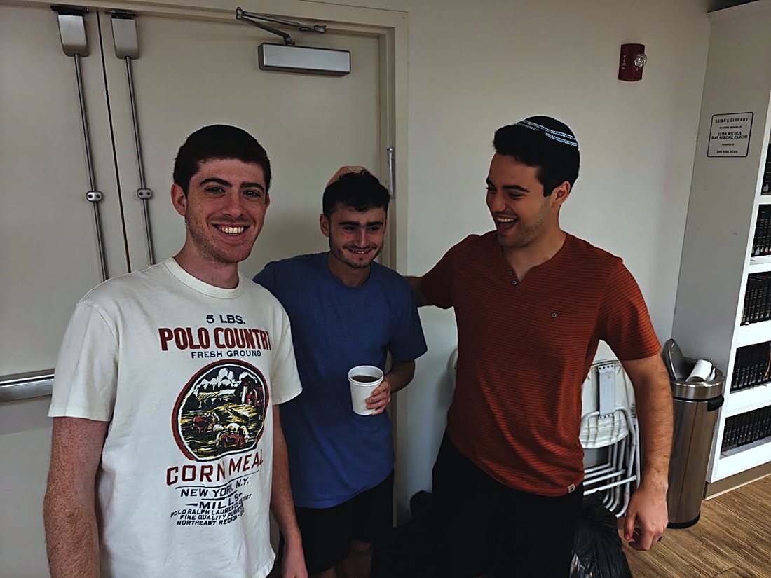 The chevra — genuine smiles
